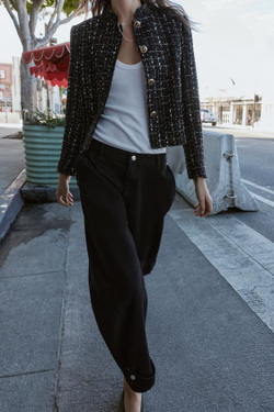 ZARA ДЖИНСЫ Z1975 BALLOON FIT СО СРЕДНЕЙ ПОСАДКОЙ, ЧЕРНЫЙ