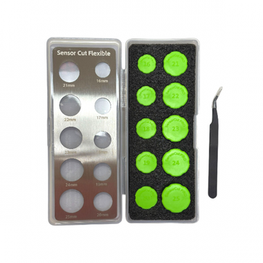 Gloss Work Набор для прорезки круглых отверстий в пленке. 10 шаблонов