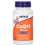 NOW Foods, CoQ10, 150 мг, 100 растительных капсул