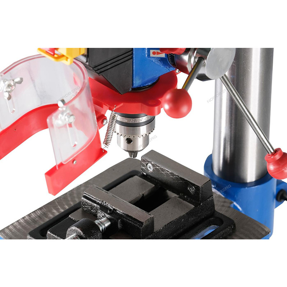 NORDBERG (ND1660) Станок сверлильный 750Вт, 16мм, макс расст до стола 410мм, 16 скоростей, тиски