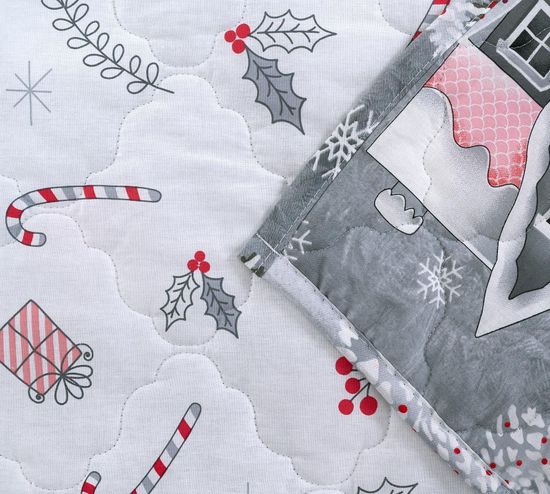 Покрывало стеганое Зимняя прогулка перкаль