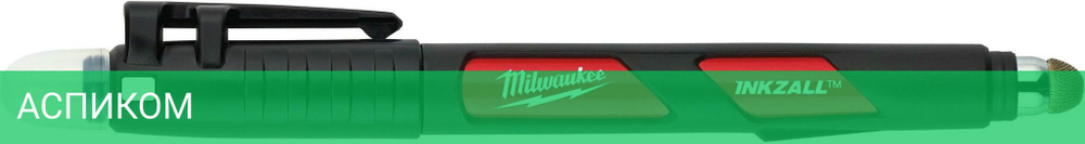 Маркер строительный Milwaukee Inkzall со стилусом черный (48223101)