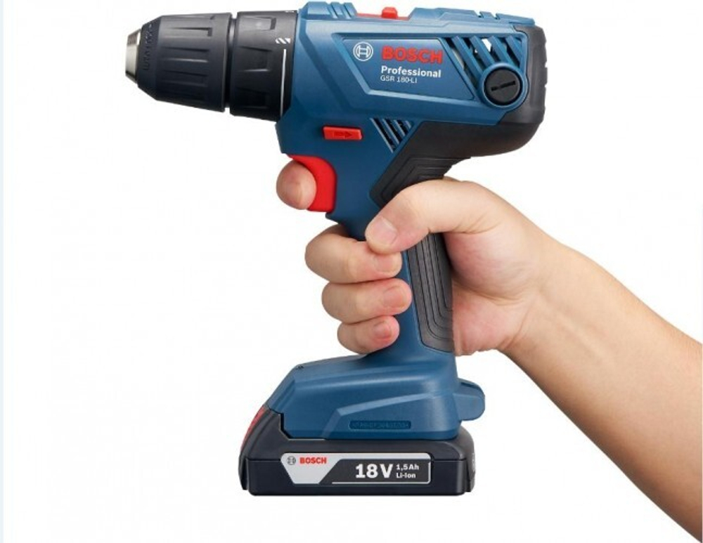 Аккумуляторная дрель-шуруповерт BOSCH GSR 180-LI 06019F8123 2х2,0 Ач