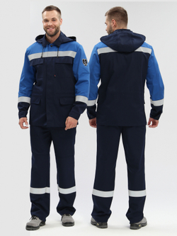 Костюм антистатический Алиот (тк.Смесовая,250 МВО) п/к, т.син/вас, МПТ - ПОД ЗАКАЗ