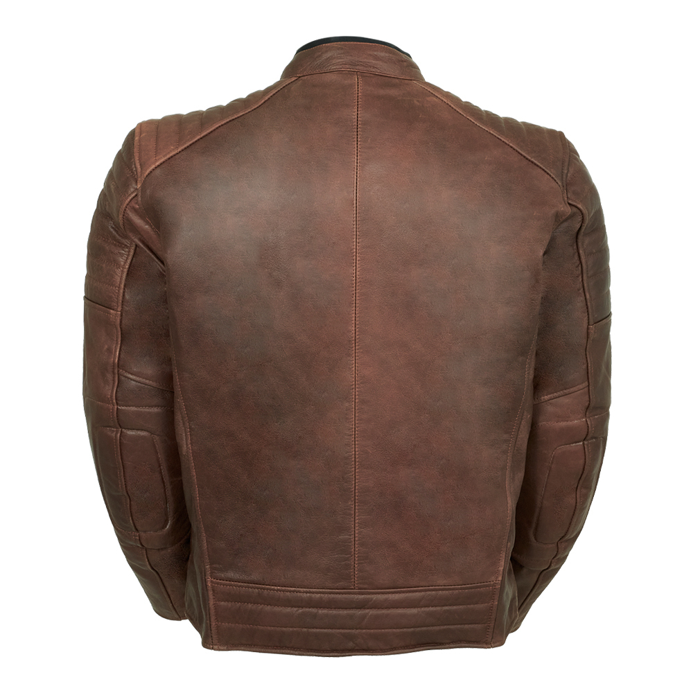 кожаная мотокуртка MCP ROX Brown