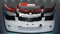 Передние бампера в цвет на Nissan Almera 2013-2018