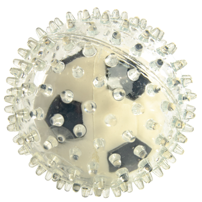 Elitedog игрушка для собак резиновая "мяч футбольный 2в1", бело-чёрная, 9см