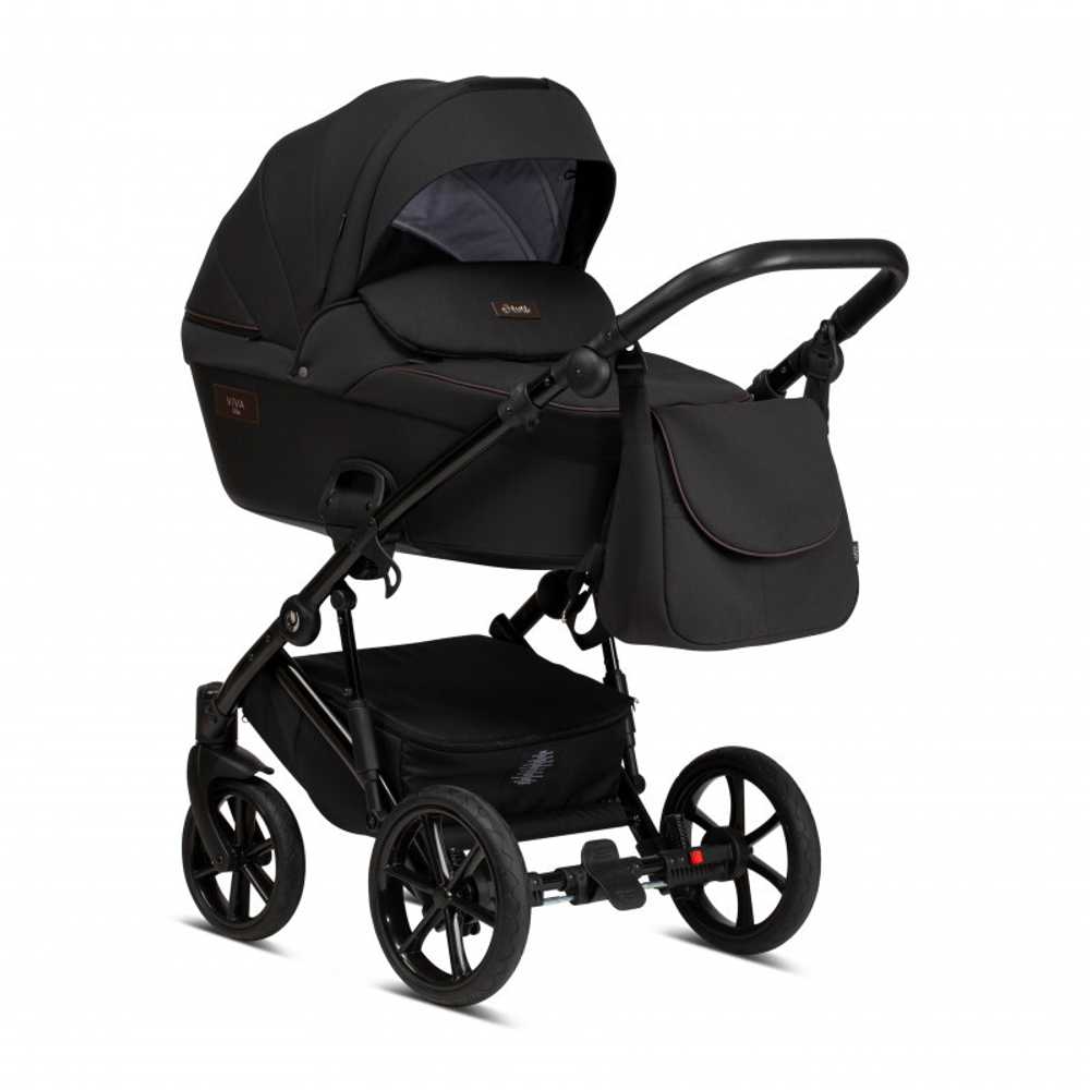 Коляска 2 в 1 Tutis Viva Life New 2020 №070 CAVIAR (Чёрный)