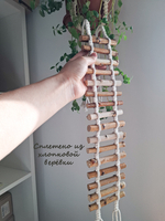 Веревочная лесенка для птиц и грызунов 40см