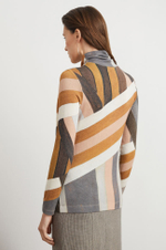 22208 Джемпер женский (принт полоска)