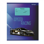 Тетрадь 12л., клетка, Alingar, скрепка, блок офсет, 100% белизна, мелованный картон (стандарт), "Premium cars"