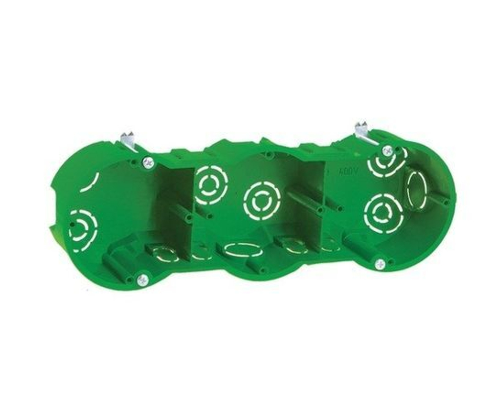 Коробка установочная 212х70х45мм трехместная для полых стен код UKG30-212-070-045-M IEK   1шт.