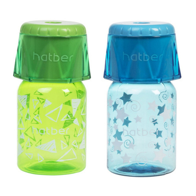 Точилка Hatber ROTOCAP Пластиковая Цветная с контейнером-Ассорти-