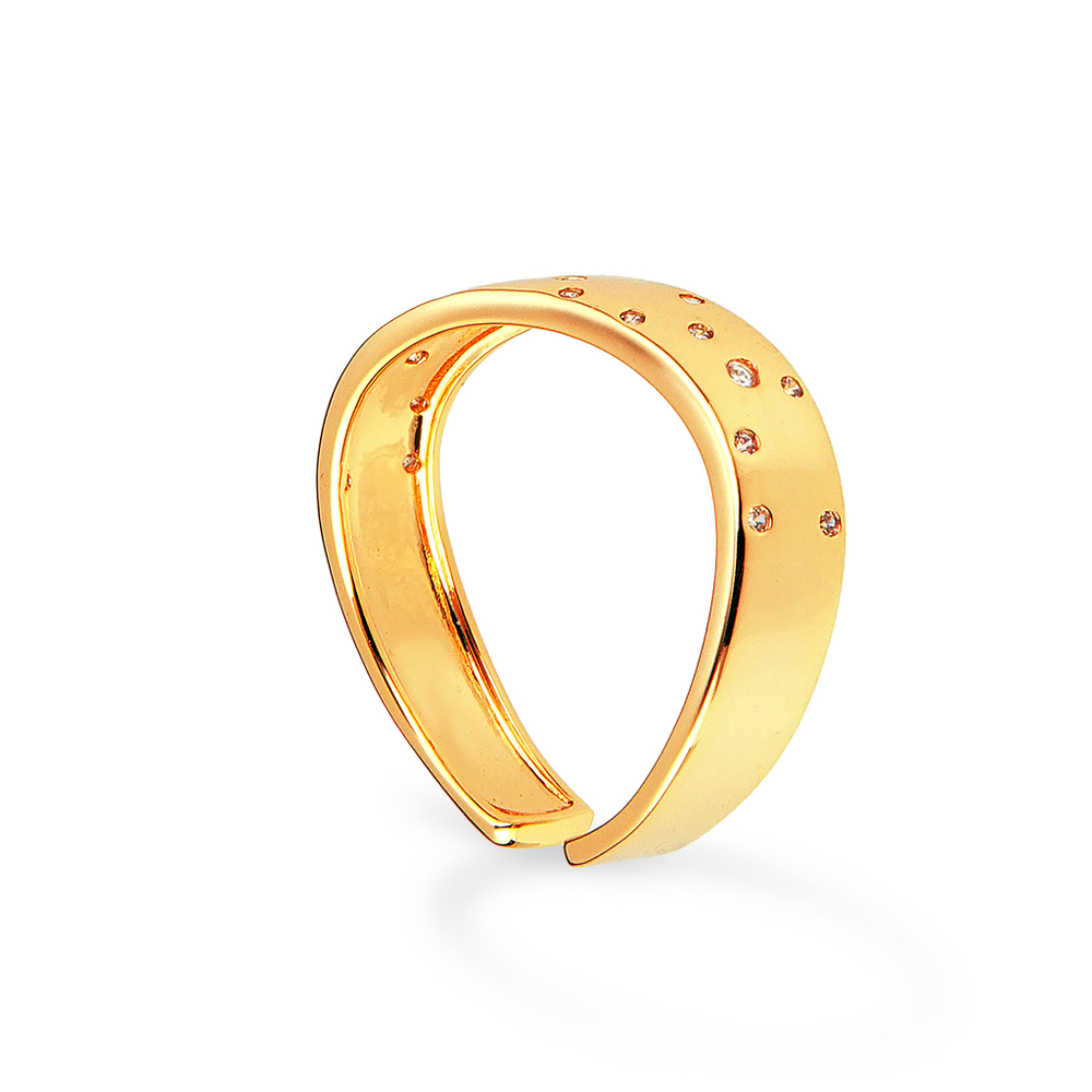 Латунное кольцо "Звёздное небо" gold