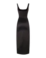 Платье-футляр с высоким разрезом по ноге