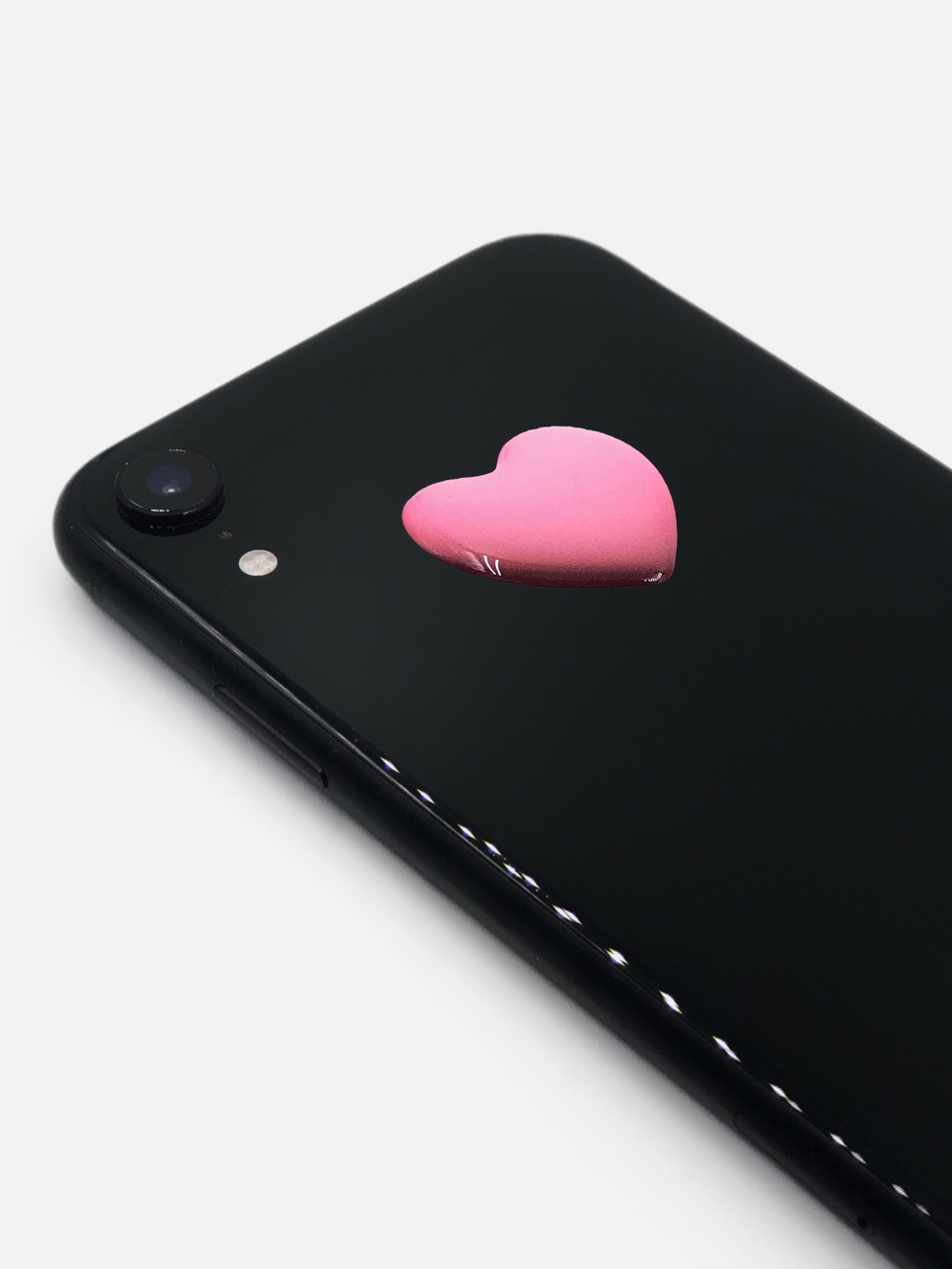 Стикер объемный «Розовое сердце»