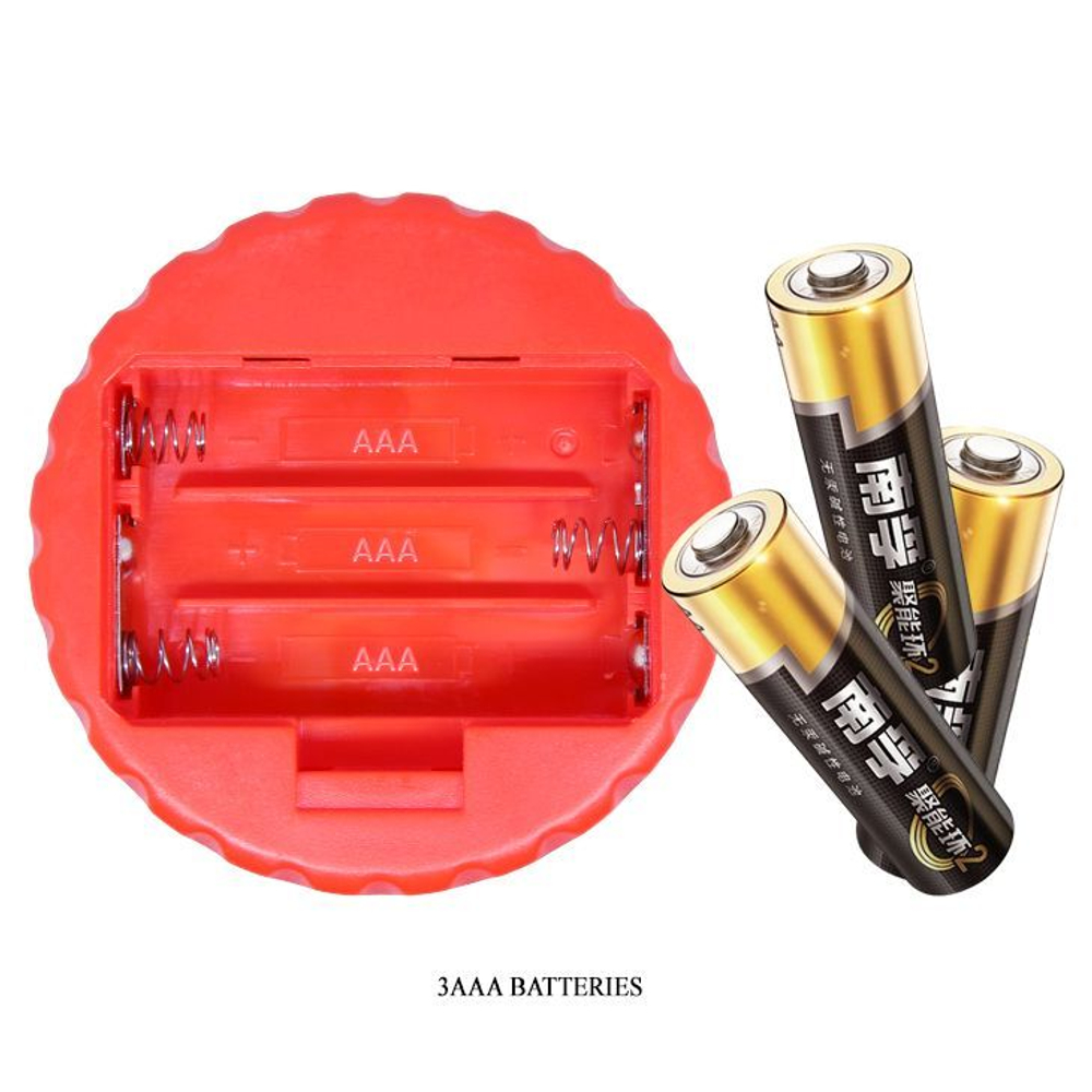 Вибромастурбатор-вагина Baile Emily, 11,5 см, красная колба