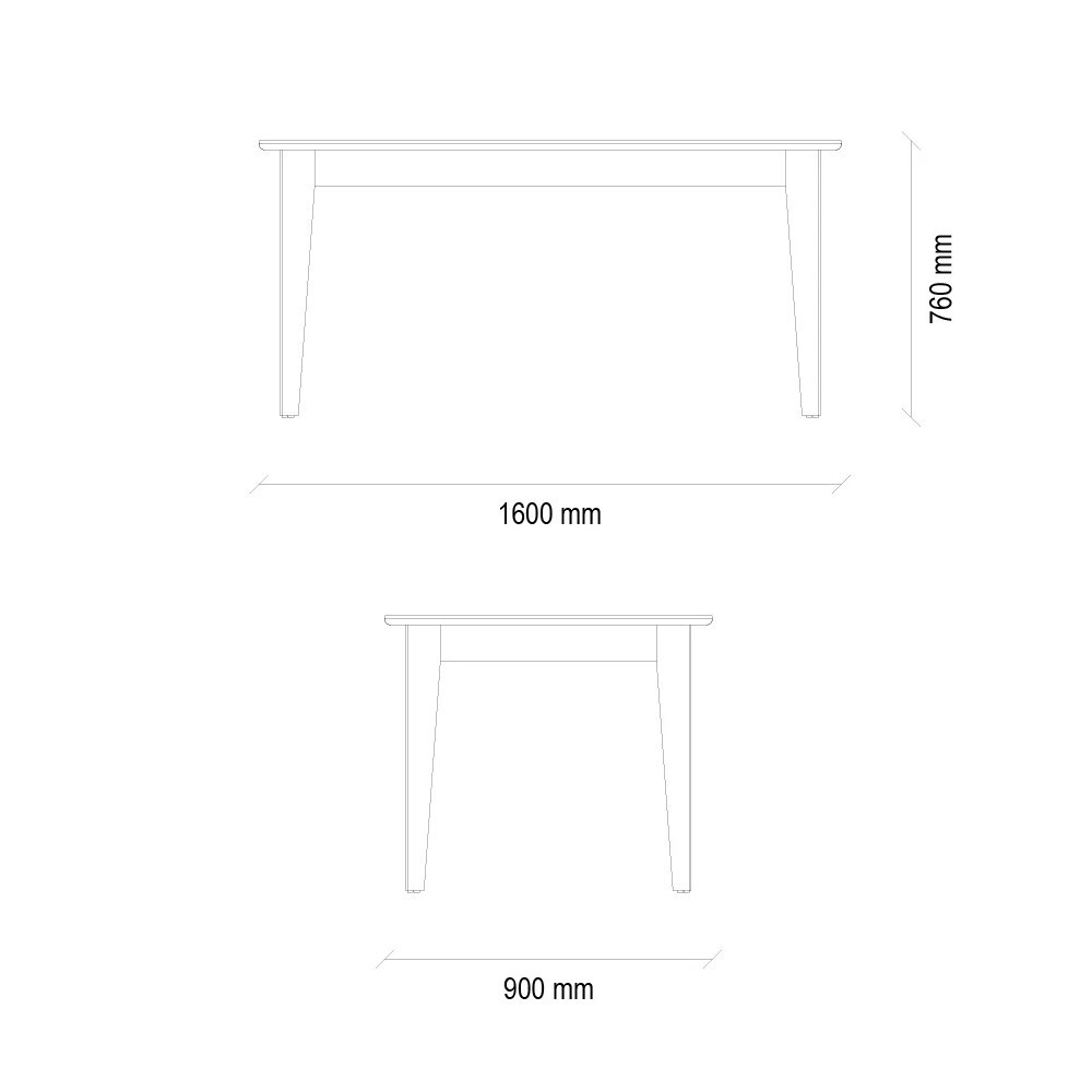 Стол обеденный (160x90 см) ENZA HOME BASEL EH59454