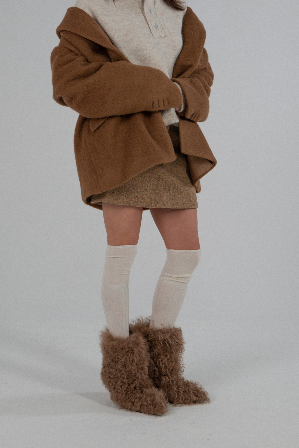 Ботильоны меховые WOOLY