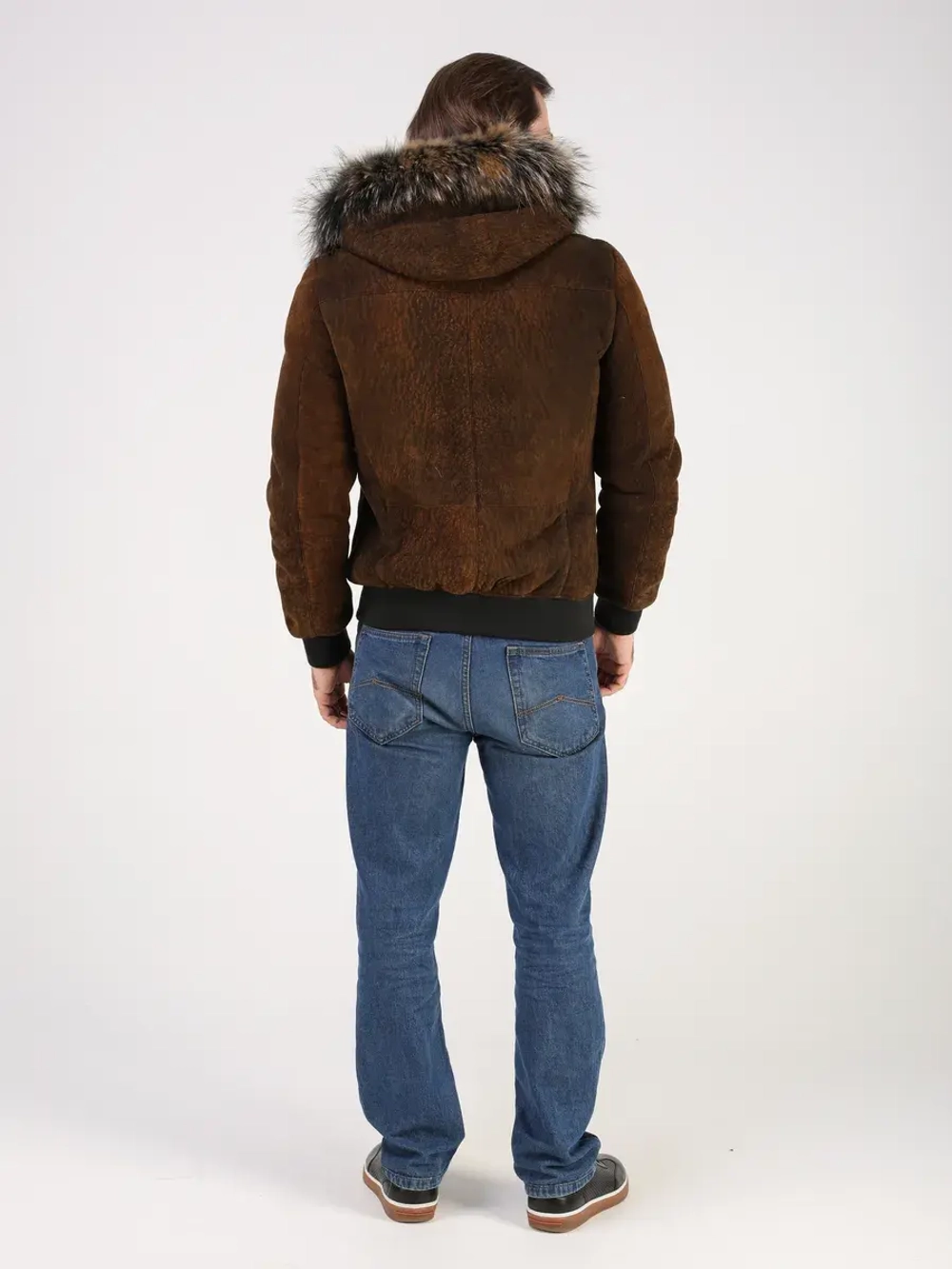 Дубленка натуральная куртка зимняя с капюшоном