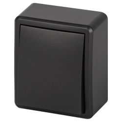 Выключатель ЭРА Эксперт 11-1202-05 с подсветкой IP20 10АХ-250В ОУ антрацит