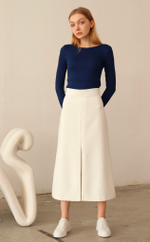 Юбка трапеция с разрезом