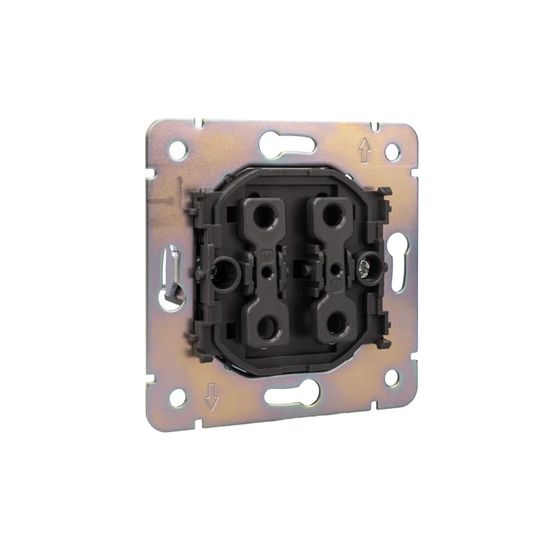 Выключатель ROUND 1 кл 10А с/у оникс KRANZ