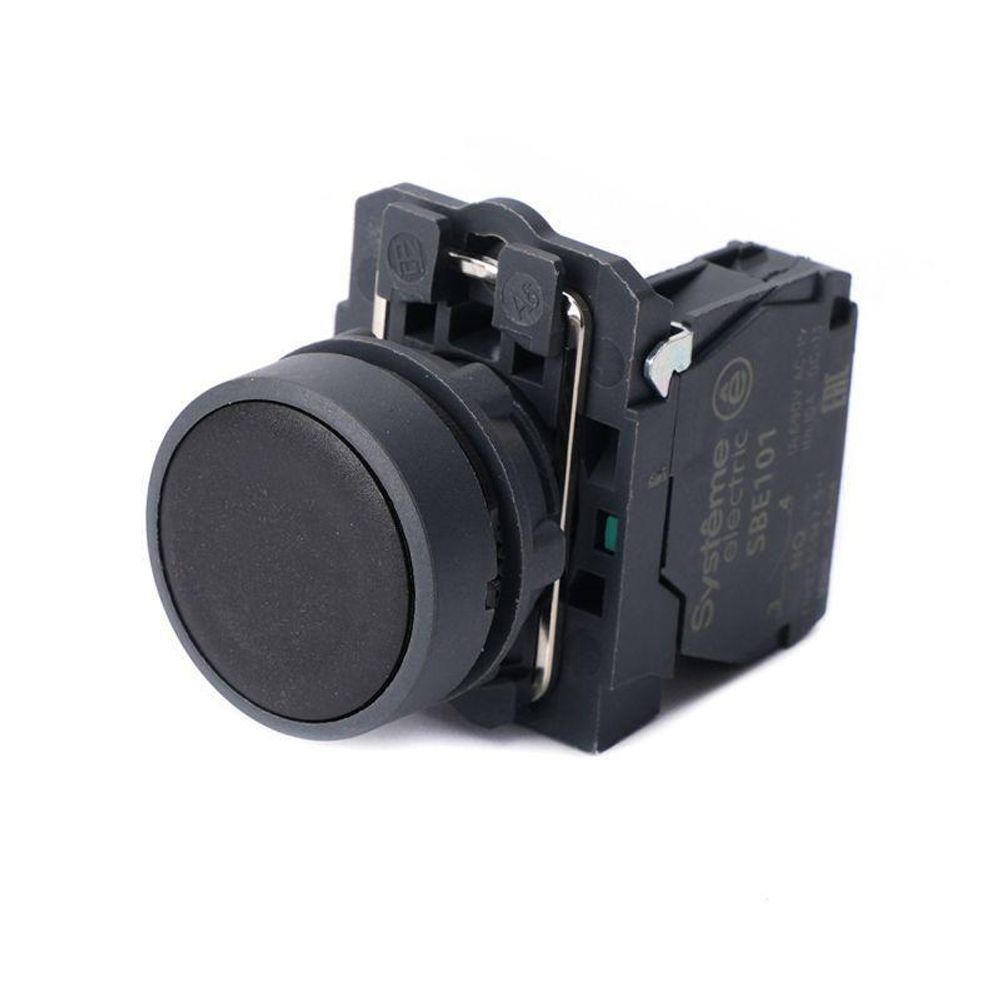 Кнопка модульная SB5 в сборе 22мм с возвратом пластик 1НО черн. SE SB5AA21 Кнопка модульная SB5 в сборе 22мм с возвратом пластик 1НО черн. SE SB5AA21