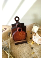 Набор досок разделочных из дерева сервировочных 3 шт.