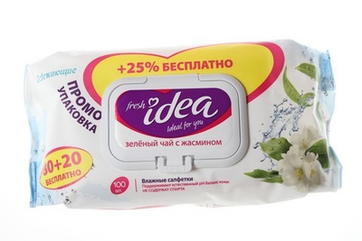 Салфетки влажные "Фреш Идея" 80+20шт /12