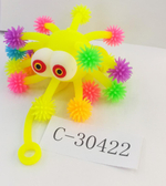 Мякиш волосатик со светом 9 см, 4 цвета, с-30422