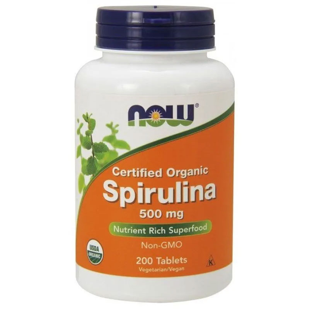 NOW ORG Spirulina 500 мг. (200 таб.)