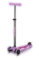 Самокат Maxi Micro Deluxe Glow Plus (светящийся) LED яркий сиреневый