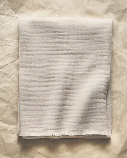 ZARA HOME ДЕТСКИЙ МУСЛИНОВЫЙ ПЛЕД, СЕРЫЙ