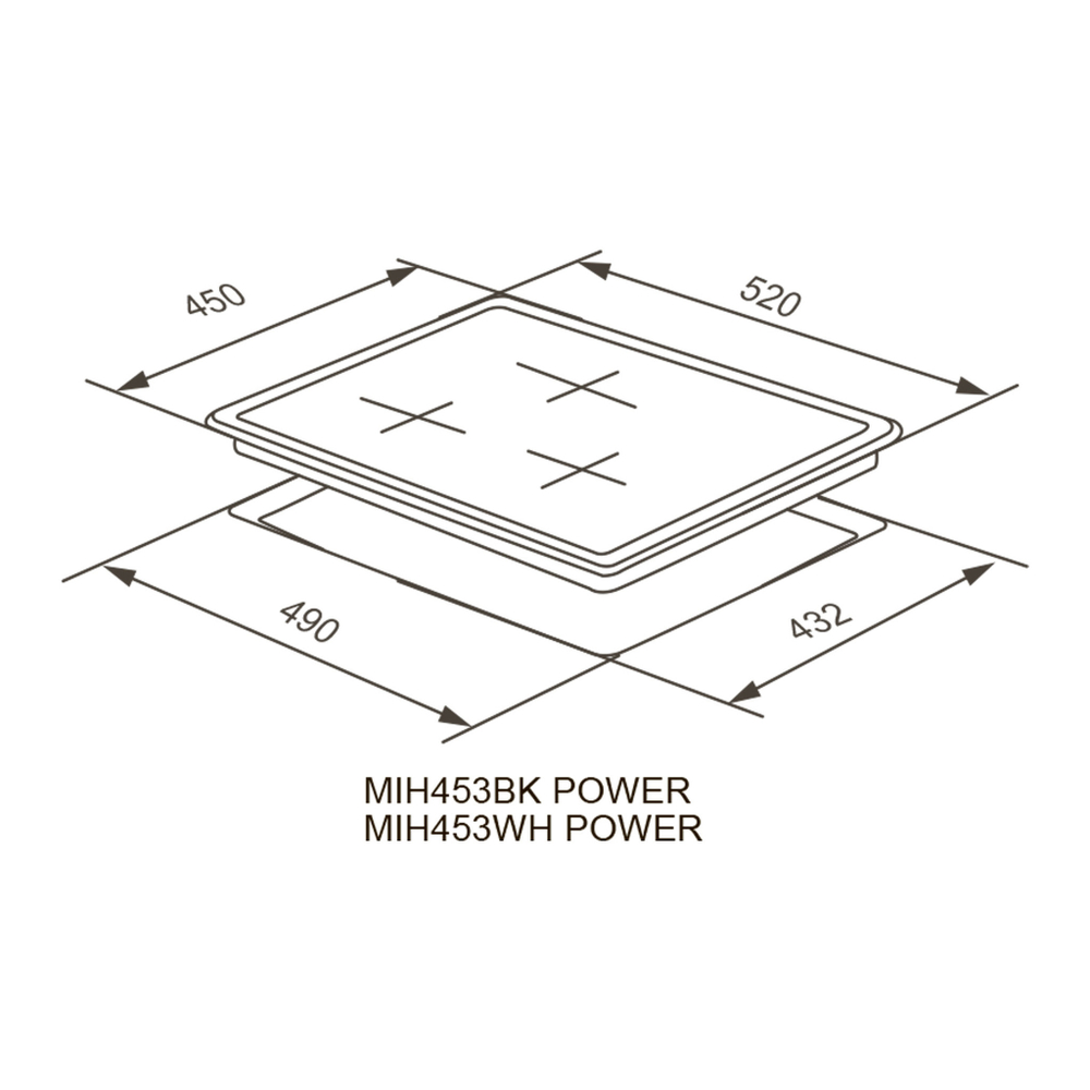 Индукционная варочная панель Meferi MIH453WH POWER фото 10