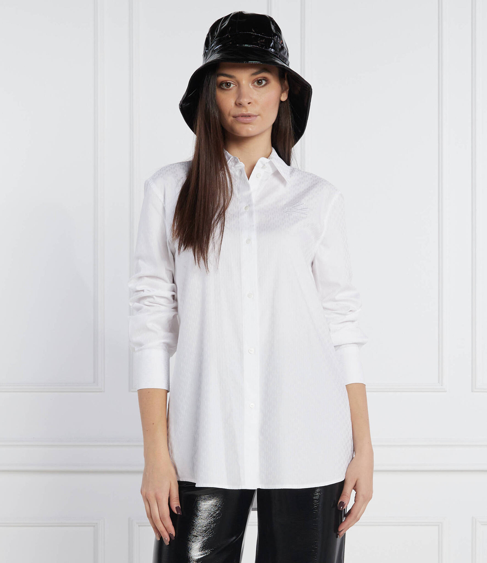 рубашка jacquard monogram Karl Lagerfeld - белый(226W1603)