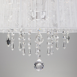 Подвесная люстра 2045/5 хром/белый