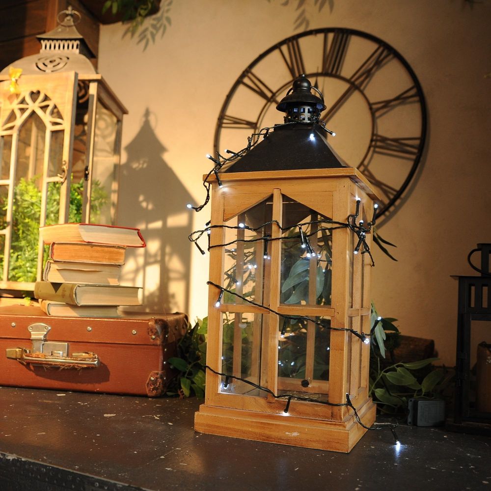 ULD-S1000-100-DGA WHITE IP20 Гирлянда светодиодная. 10м. 100 светодиодов. Белый свет. Провод зеленый. ТМ Uniel