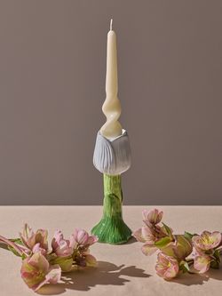 Подсвечник Floret голубого цвета из коллекции Blossom, 20 см