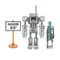 Игровая коллекционная фигурка Jazwares Roblox Imagination Figure Pack Noob Attack - Mech Mobility W7