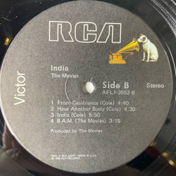 Винтажная виниловая пластинка LP The Movies India (USA 1980)