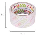 Клейкая лента упаковочная 48 мм x 40 м, прозрачная, толщина 40 микрон, STAFF CLASSIC, 440176