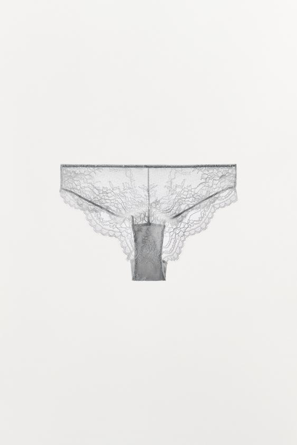 ZARA КРУЖЕВНЫЕ ТРУСЫ, ГОЛУБОЙ