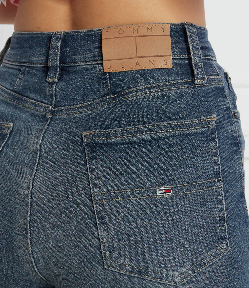 Джинсы MOM SLIM UH BH1264 Tommy Jeans - голубой(DW0DW17628)