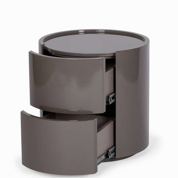 Прикроватная тумба Cecily 44х44 см, серая