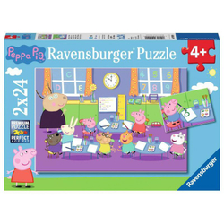 Ravensburger - Пазл Свинка Пеппа и весь класс 2 х 24 детали. 090990