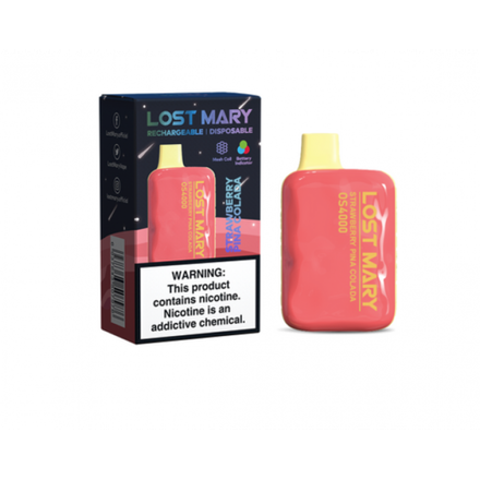 Lost mary OS4000 Strawberry pina colada (Клубника-пина колада) 4000 затяжек 20мг Hard (2% Hard)
