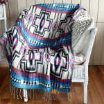 Палантин теплый с орнаментом Навахо