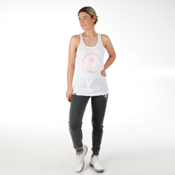 Женские теннисные брюки Quiet Please Break Training Pants Women - Dark Grey, White