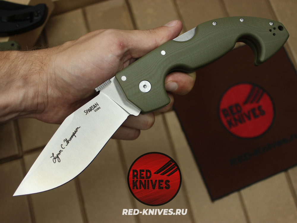 Нож Cold Steel Spartan Lynn Thompson Signature - плейновый клинок RK/Н76
